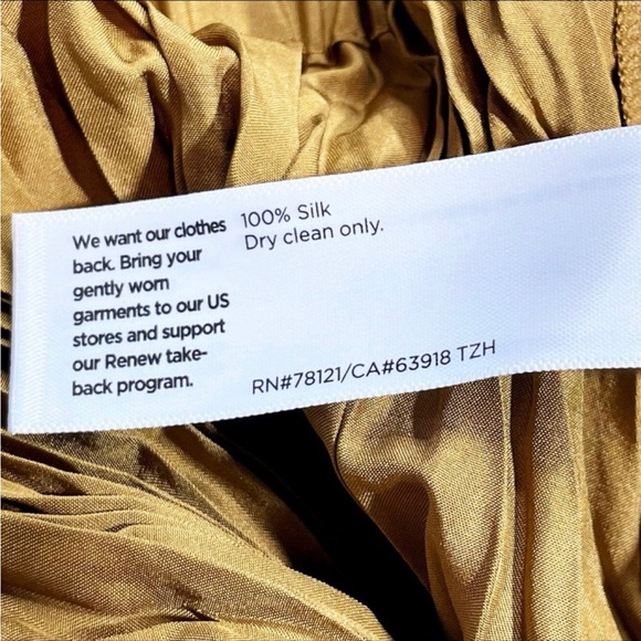 Eileen Fisher Bronze Pleated Midi Skirt Size 1X - Picture 6 of 8